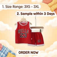 Ensemble de maillots de basket-ball personnalisés pour enfants |   2 pièces d'uniformes de sport pour jeunes à séchage rapide |   Combinaison d'entraînement professionnelle pour garçons