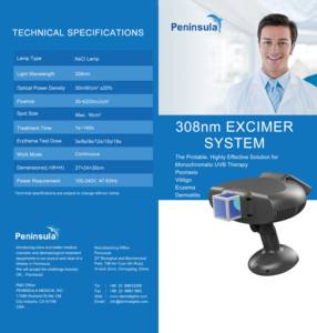 308nm Uvb lampada vitiligine dispositivo di terapia fisica a banda stretta lampada di fototerapia sorgente luminosa medica Uv lampada per vitiligine psoriasi - Product Image 2