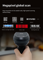 Escáner de Códigos QR Inalámbrico de Alta Calidad, Escáner de Documentos A4, Escáner de Códigos de Barras Inalámbrico 2.4G/Bluetooth para Uso en Oficina
