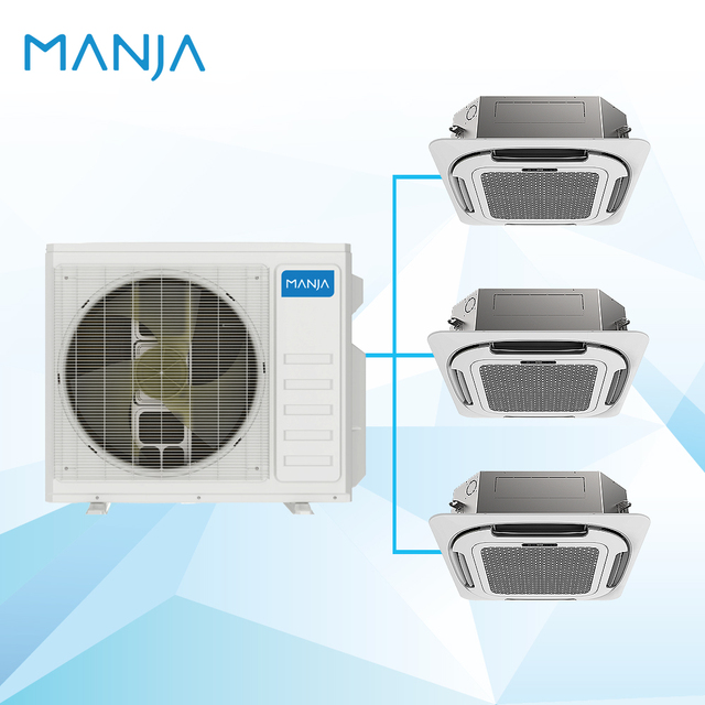COOLING and HEATING FIXED SPEED High Efficiency Cassette Air Conditioners Ultra Quiet 220V Wifi Light Commercial Air Conditioner
