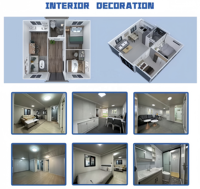 Maison conteneur préfabriquée extensible de 20 pieds et 40 pieds prête à être expédiée, à vendre, livraison rapide, mini-maison préfabriquée 3, 4 ou 5 chambres