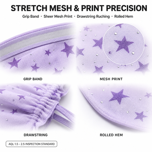 Abito Mini Bodycon Senza Spalline con Stampa <span class=keywords><strong>Grafica</strong></span> Lavanda e Laccetti, Produzione OEM ODM per Donna Stile Y2K - Product Image 2