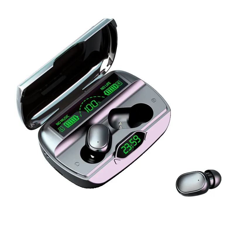 חם G6 IPX7 אלחוטי אוזניות 9D מגע בקרת TWS אוזניות אוזניות עם כוח בנק 1200mAh Auriculares Blu עם LED תצוגה