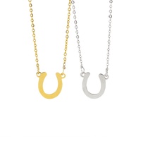 Collier personnalisé pour fer à cheval, en acier inoxydable, bijou cheval pour fille, pendentif pour selle
