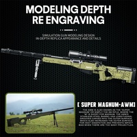 Reobrix 77026 Super Sniper Firearms, briques de construction DIY, armes à feu DIY, jouets pour enfants, cadeau, 1336 pièces, ensembles de blocs de construction