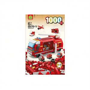 <b>Fire</b> Truck Construction Kit 1000 Pieces Building Block Set For Kids Age 6 Plus - Product Image 2