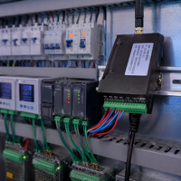 Gateway Industrial IoT para Riel DIN, Convertidor de Protocolos, RS485 Modbus RTU TCP MQTT JSON para Adquisición de Datos PLC