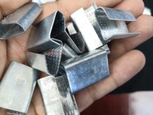 Heavy Duty 1/2 \ "Strap Largura Fivela de Aço Fechamento Manual Galvanizado Fio De Metal Selos para Poliéster (PET) Belt Strapping Clips - Product Image 5