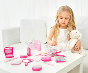 Faire semblant de simulation ombre à paupières boîte à cosmétiques en plastique Kit de beauté <span class=keywords><strong>maquillage</strong></span> valises <span class=keywords><strong>jouet</strong></span> ensemble de <span class=keywords><strong>maquillage</strong></span> pour les filles - Product Image 5