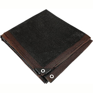Malla de sombreo tejida de HDPE con estabilización UV 70-95% negra, bordes reforzados, ojales de aluminio, para invernadero, venta al por mayor, tamaño personalizado, directo de fábrica - Product Image 5