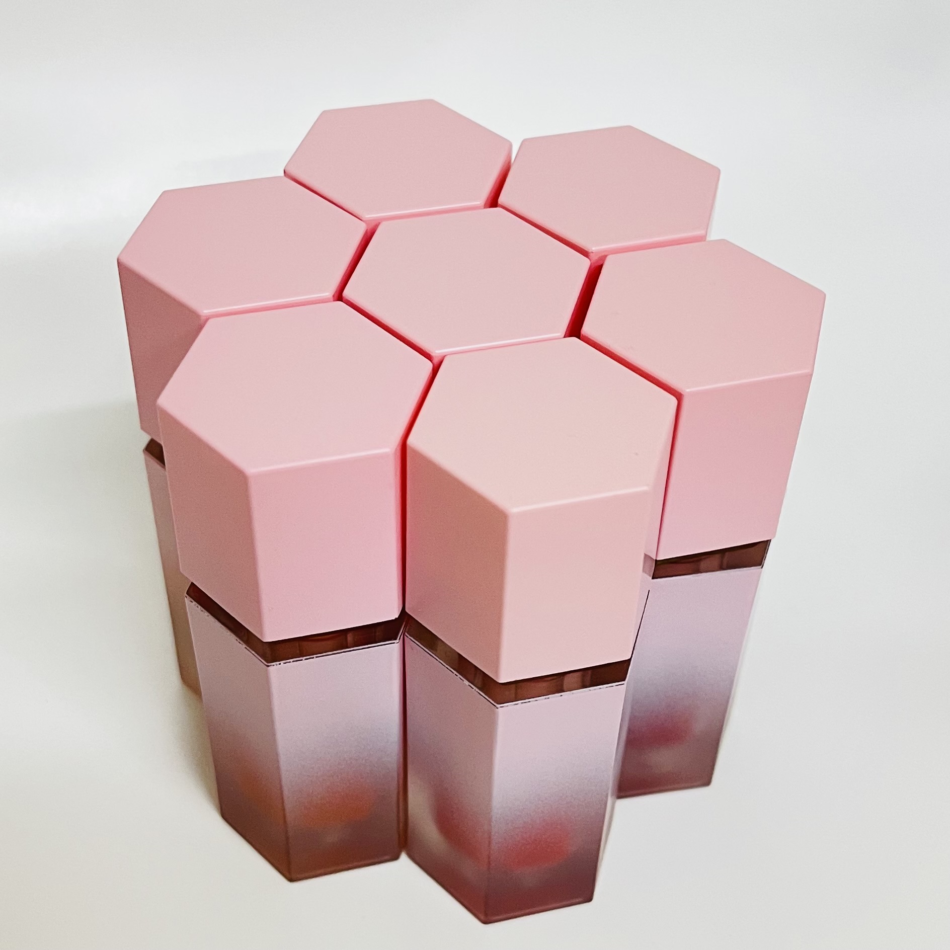 Private label Роскошный розовый контейнер на заказ коробка Натуральный жидкий крем румяна