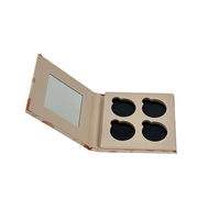 Palette de fards à paupières vide personnalisable en matériaux recyclés avec revêtement UV, options de logo/couleur personnalisées, conception auto-érectible, éponge 4c