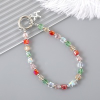 Accessoire de décoration créatif pour téléphone : Pendentif en perles de cristal fait main, style luxe léger, polyvalent, pour coque de téléphone et porte-clés