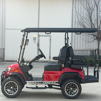 Voiturette de golf électrique DC-H-F2+2, produit de qualité, modèle rehaussé pour le transport, 4 places, personnalisable avec NFC