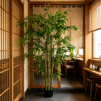 Immergrüne Dekorationsartikel Künstlicher Bambusbaum Plastik Kunstpflanze Bonsai-Topf Event-Feiertagsdekoration Hochzeitsdekoration Weihnachtsgeschenke
