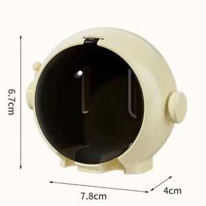1PCS Brush Holder Cartoon <b>Wall</b> Mounted Non Perforated Bathroom Storage Rack Electric Toothbrush Holder Bathroom Accessories - Product Image 4