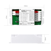 Nouveau contrôleur LED intelligent RF2.4GHz Tuya WiFi avec application, DC24V, variateur de lumière CCT RGB double couleur 4 en 1 avec contrôle sans fil