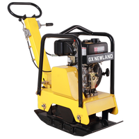 Compacteur à plaque réversible 6.5HP 5400VPM, compacteur vibrant durable à force de compactage 20KN pour la construction de béton et de routes