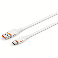 Câble de données USB-A vers Type-C en silicone 1M, charge rapide 3A, conducteur en cuivre pur, marque STONGWIRE, pour iPhone et Android, directement de l'usine