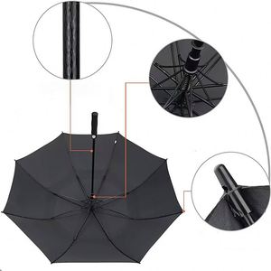 30 Inch Auto Open 68-Inch Oversize Promotional Custom <b>Windproof</b> Branded Double Layer Golf <b>Umbrella</b> With Logo - Product Image 2