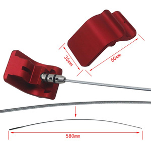Varilla medidora de aceite de aluminio para vehículos híbridos Honda Acura K24 Serie K, color rojo, pieza de repuesto YBKC02-K24 - Product Image 3
