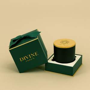 Vela Aromática de Cera de Soya LANJO 2026 con Aroma Fresco Personalizado en Elegante Frasco de Vidrio Redondo, Decoración para el Hogar y Regalos Especiales para Días Festivos - Product Image 4