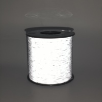 Reflective Yarn 0.2mm Double Side High Light Reflective Knitting Yarn/ Reflective Weaving Thread for Sweater/Scarf/Sock/hat