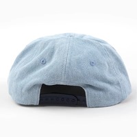 Casquette de baseball en jean à 6 panneaux, de haute qualité, réglable, avec logo brodé personnalisé et visière contrastante, style Dad Hat, vente en gros, direct usine