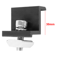 Offre Spéciale : Accessoire de fixation pour système de montage solaire, Kit de montage de panneaux solaires, Colliers de fixation, Collier de maintien, Colliers de fixation noirs