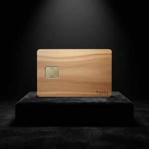 Wooden RFID <b>Access</b> <b>Card</b> NTAG215 Chip NFC Mini Tag for Hotel Room <b>Control</b> - Product Image 1