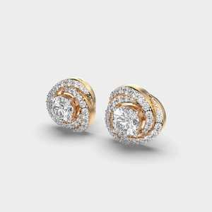 Premium 925 <b>Sterling</b> <b>Silver</b> Diamond <b>Stud</b> Earrings Luxury Sparkling Fine Jewelry Elegant Everyday Fashion Gift for Women - Product Image 2