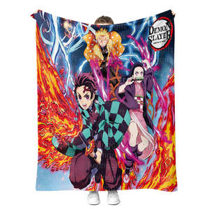 Nouveau dessin animé personnalisé <span class=keywords><strong>Anime</strong></span> démon tueur sieste couverture quatre saisons couverture pour étudiant et enfants - Product Image 3