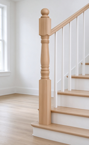 Poteau de balustrade carré en bois pour escalier intérieur, support de main courante en gros pour la rénovation de la maison - Product Image 5