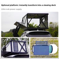 Aluminiumlegierung Hardtop Automatisches Elektrisches Ferngesteuertes Dachzelt für Camping und Outdoor-Abenteuer Geeignet für SUV-Dachzelt