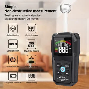 Mestek WM700B Digital Spherical Contact Wall Flooring Wood Moisture Meter Pinless Detector Damp Mini Definition