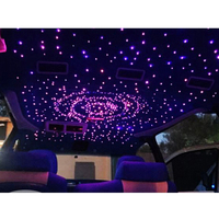 Projecteur d'étoiles à fibres optiques LED RGBW 20W, lumières de plafond scintillantes, éclairage ambiant ciel étoilé pour toit de voiture
