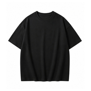 เสื้อยืดคอตตอน 100% หนัก 230 กรัม แบบสั่งทำพิเศษ OEM ODM ทรงโอเวอร์ไซส์ คอกลม แขนสั้น ไม่มีลาย พร้อมสกรีนโลโก้ - Product Image 1