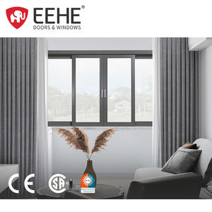 אישור CE במפעל חלון הזזה אלומיניום נגד חרקים כילה נגד יתושים שלושה מסלולים חלונות הזזה מזכוכית - Product Image 1