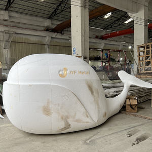 V80 Grande sculpture moderne en métal Décoration de jardin en acier inoxydable Sculpture animale polie à la main - Product Image 4