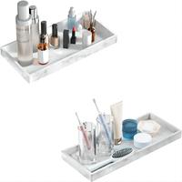 Distributeur de savon plateau clé comptoir vanité plateaux de rangement Offre Spéciale incassable Rectangle Silicone boîte à bijoux paquet personnalisé