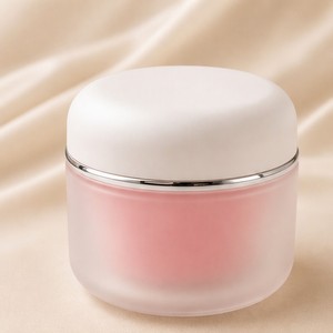 Pot cosmétique crème écologique, emballage de soins de la peau de luxe, pot cosmétique en plastique personnalisé avec couvercle - Product Image 3