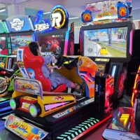 Machine d'Arcade de Course Prix Usine, Machine d'Arcade de Voiture de Course pour Enfants à Monnayeur, Simulateur de Course HD, Machine de Jeu d'Arcade de Voiture