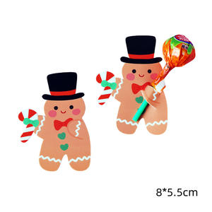 Papá Noel pingüino conejo dibujos animados piruleta Tarjeta de papel decorativa DIY decoración 50 unids/pack No hay comentarios aún - Product Image 6