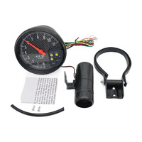 Tachometer RPM Meter 5 Inci 11000k Dengan Lampu Shift Pengukur Kecepatan Mobil Balap Lampu Latar 7 Warna 12v untuk Kendaraan Mesin 1-8 Silinder