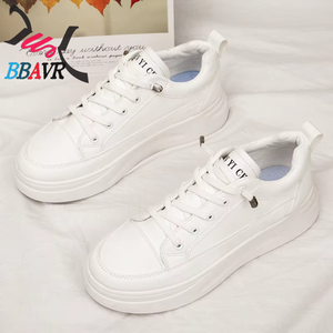 Zapatillas Deportivas Casuales para Caminar al Aire Libre, Antideslizantes, Blancas y Negras, para Mujer - Product Image 4