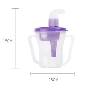 Free Food Grade Toddler Infant Training Food Snack Drinking Cup Non Spill Sublimation Baby Silicone Sippy Cup with Lid Straw - Product Image 4