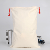 Sac de Noël personnalisé en toile avec cordon de serrage, motif renne, pour livraison spéciale de Noël, grand sac cadeau réutilisable pour les fêtes de fin d'année