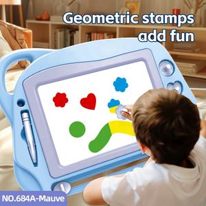 Bambini personalizzati che disegnano giocattoli <span class=keywords><strong>Puzzle</strong></span> Color Graffiti bordo di colore timbro Doodle Board cancellabile disegno e scrittura giocattolo tavolo da disegno - Product Image 4