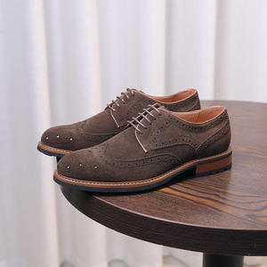 Zapatos de vestir clásicos de gamuza para hombre de alta calidad con suela duradera, zapatos de vestir y oxfords de cuero para hombre de negocios para verano - Product Image 4