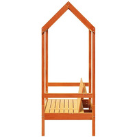 Bancs en bois modernes avec toit, sièges intérieurs/extérieurs pour salon/patio/jardin, design à lattes durable